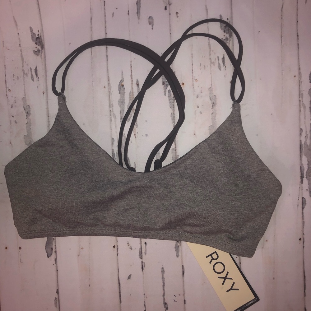 🌊Roxy breathless sports bra gray - Picture 5 of 9